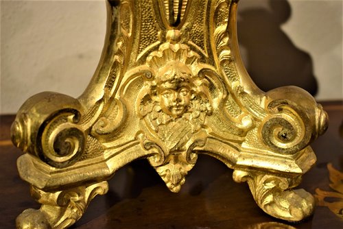 Coppia Candelabri  Luigi XV in bronzo dorato